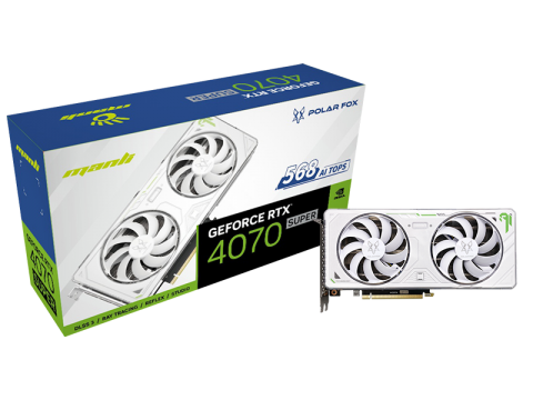 Manli GeForce RTX™ 4070 Super 12GB 雪狐 双风扇